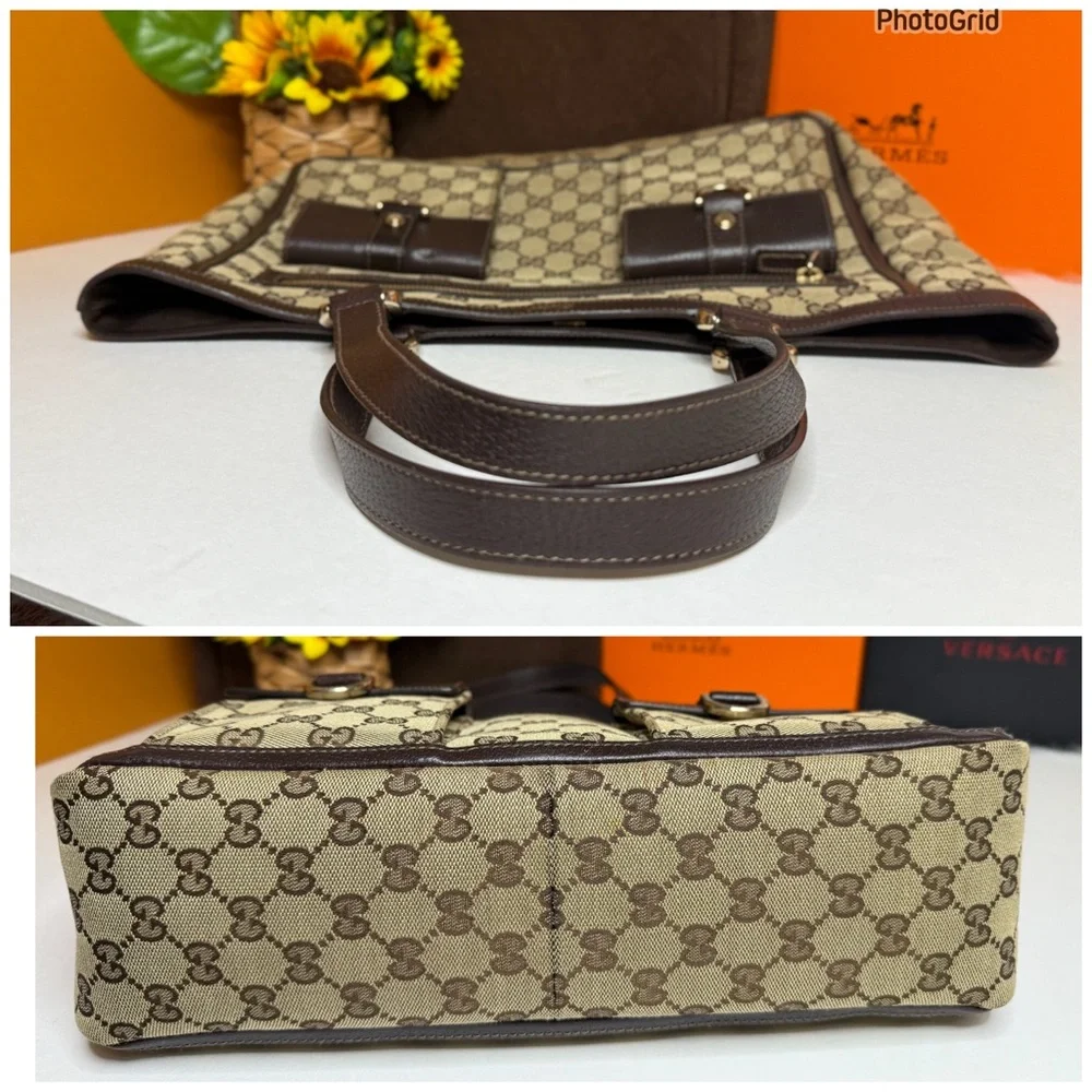 ๐ฅSOLD GUCCI EUC with COA GG Canvas Abby Tote Bag - Picture 11 of 17